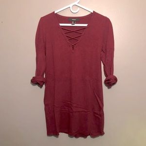 Forever 21 Lace Front Sweater Dress